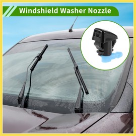 PARSKILO No.68269108AA Windshield Washer Nozzle for Dodge Durango 2011-2021 Black,Blue Front Windshield Spray Nozzles Wiper Spray Washer Jet Plastic 1 Set Benefit