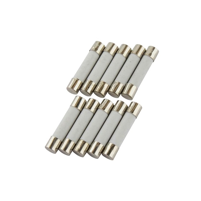 Pack of 10 SeKi Ceramic Fuses 2 A, 6 x