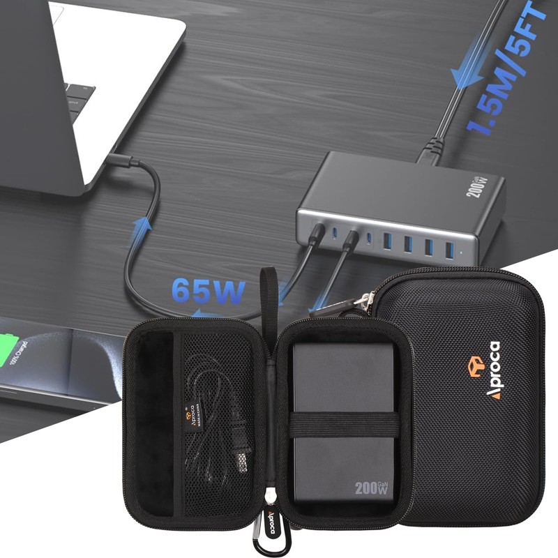 Aproca Portable Hard Storage Case, for LanLuk 200W USB C