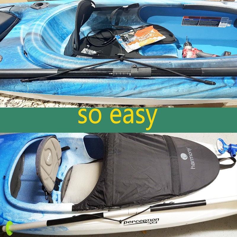 Pmsanzay 2 Pack Kayak Bungee Paddle Holder Kayak Paddle Clip