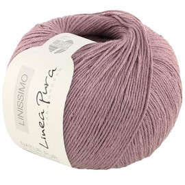 LANA GROSSA Linissimo Lightweight Loose Twisted Cotton Linen Yarn Hand Knitting Yarn Made of 50% Cotton & 50% Linen 50 g Wool for Knitting & Crocheting 187 m Yarn