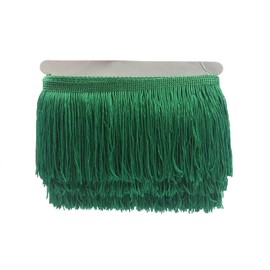 YYCRAFT 10 Yards 10 Yards Wide Fringe Trim with Tassels for DIY Sewing Crafts Clothing Curtains Decoration Green