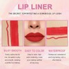 evpct- juego de delineador de labios y lápiz labial rojo