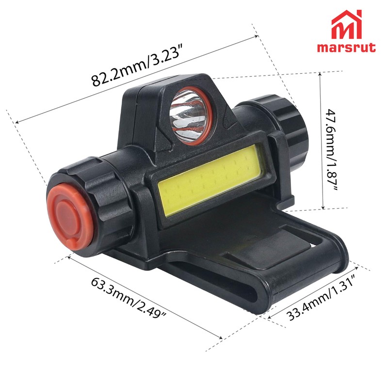 Welding Helmet Light, Hood Attachment Headlight with Mount Holder Rechargeable