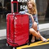 ZOUNI Clear PVC Luggage Cover Protectors, 20 Inch Waterproof Transparent