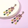 Mardi Gras Earrings for Women Layer Fleur De Lis Mask