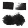 BIUDECO 2pcs Microphone Windproof Plush Covers Protective Windscreen for Lapel