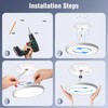 GOOSKI Ceiling Light with Motion Sensor, 24 W LED Ceiling