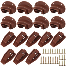 8 Set Drawer Guide Kit, Enhanced Commercial Slide Style Drawers for Kenlin Rite-Trak II 168, Vaughan Bassett, Legacy, Replacement Dresser Drawer Slides Repair Kit with Roller (Drawer Slides 8 Pack)
