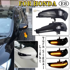 Hacreyatu Rearview Side Mirror Indicator Lamp Dynamic LED Turn Signal Flasher Lights For HONDA CIVIC 2006-2011 Sedan FA 1 2 3 FD 1 2 3 4 5