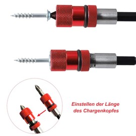 Saipor 4 Pieces Magnetic Drywall Bit Holder 1/4 Inch Hex Shank Drywall Screwdriver Attachment Quick Changer Bit Holder Screwdriver Set Screw Attachment Drywall