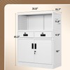 AFAIF Storage Cabinet with Drawers, 41.3" Steel Lockable Storage Cabinet