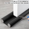 Double Under Door Draught Excluder, 37in/96cm Draft Excluder for Doors,