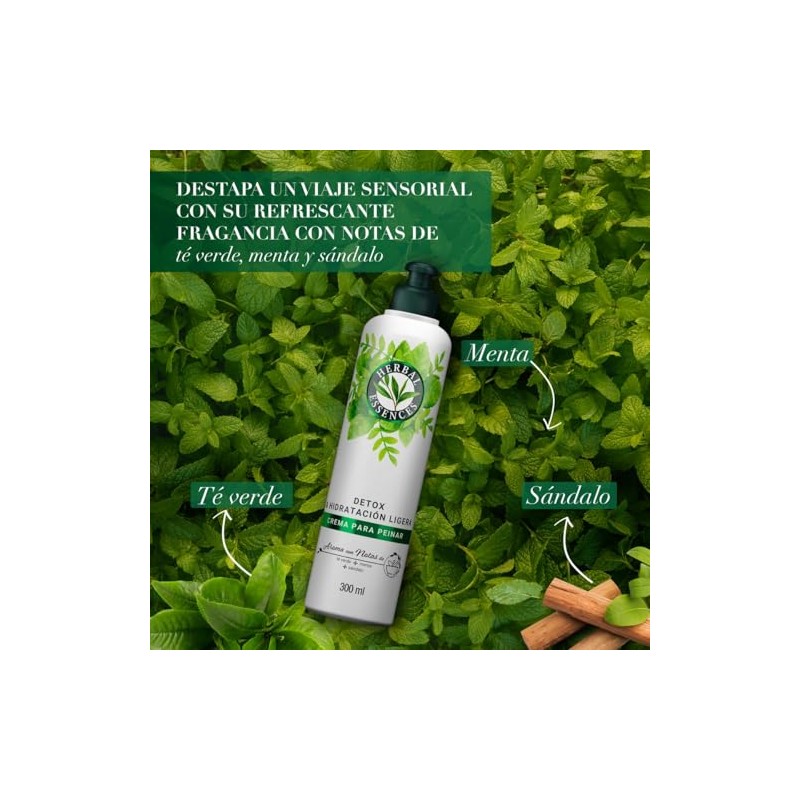 Herbal Essences Crema Para Peinar Detox & Hidratación Ligera 300