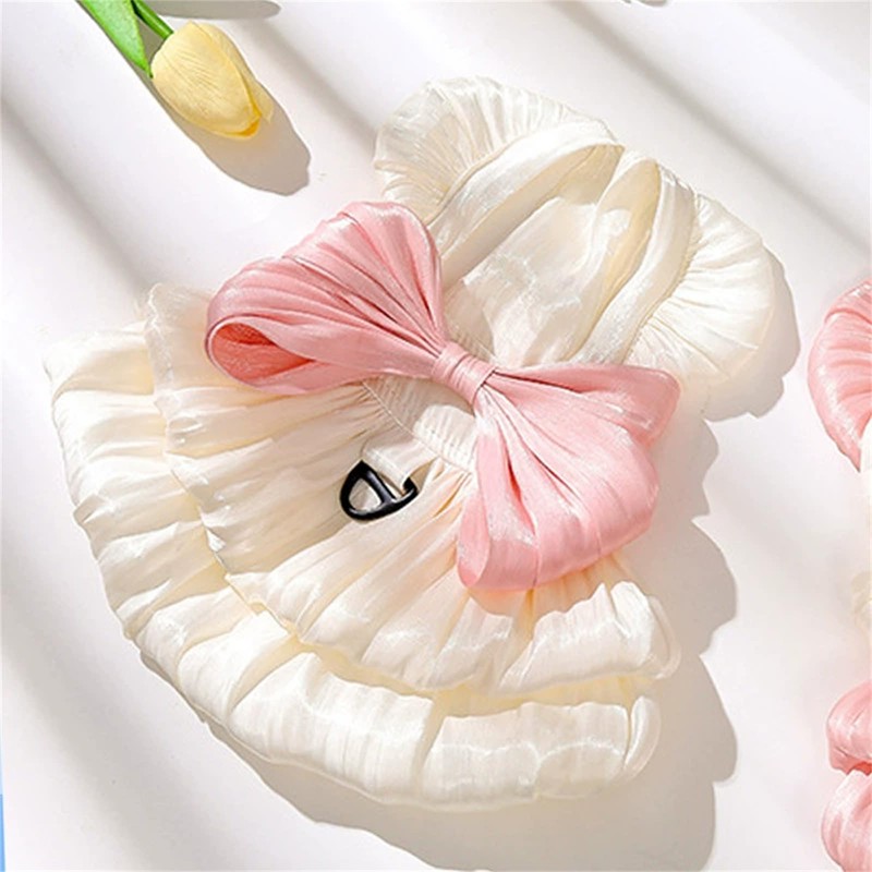 Dog Princess Dresses for Small Dogs Cat Bow Dress with