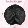 AOOWU 100% Mulberry Silk Sleep Cap, Non-Slip Adjustable Silk Hat,