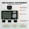 VEVOR Water Timer, 3 Outlets, Hose Watering Sprinkler Timer, with