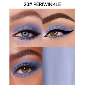 Erinde Waterproof Cream Eyeshadow Stick, Matte Nude Eye Shadow Sticks, Longwear Blendable High Pigmented, Neutral Eye Shadow Sticks Matte for Older Eyes, Smokey Eyeshadow Pencil Crayon, 20 Periwinkle