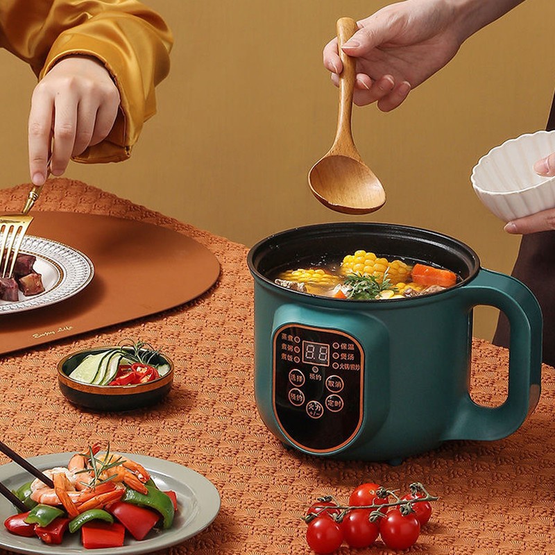 Electric Cooking Pot 1.8L 600W Portable Easy to Clean Noodle
