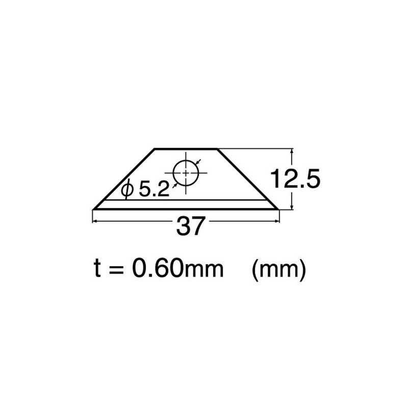 NT BR-400P Cutter Replacement Blades for Unloading R-1200 Type, Pack