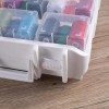 Double Sided Thread Box Storage 16 Grids Sewing Organizer Clear