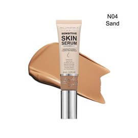 PHOERA Hydrating Serum Foundation, Hyaluronic Acid, Allantoin, Vitamin E, Tea Tree Oil Ideal For Dry And Sensitive Skin 12HR Skin Hydration, Medium Coverage, (SAND, 30ml)