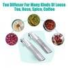 3 infusor de té y 1 cepillo para polvo, infusor
