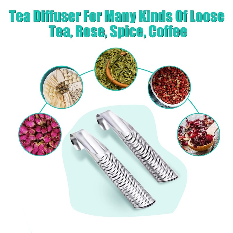 3 infusor de té y 1 cepillo para polvo, infusor