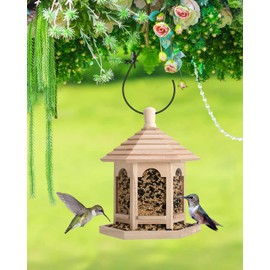 PACETAP Bird Feeders Hanger 12-Inch, 4PCS Metal Hummingbird Feeder Hook, Heavy Duty Plant Hangers Outdoor for Hanging Plants, Bird Feeder, Wind Chimes, Christmas Ornaments and More (Black)