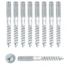 Jinsion Pack of 10 hanger bolts M8 x 60 mm,