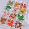 12 Grid Christmas Nail Charms 3D Nail Art Craft Resin