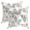 TreeWool (2 Pack Ikat Accent Cushion Covers in Cotton Canvas