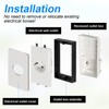 3pcs Electrical box Extender, 3.66in Outlet Box Extension with Screwdriver