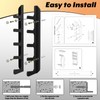 Easecos Pocket Knife Wall Mount Stand, 5 Layer Acrylic EDC