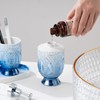 Ceramic Bathroom Accessories Set, 3pcs Blue Bathroom Soap Dispenser Sets