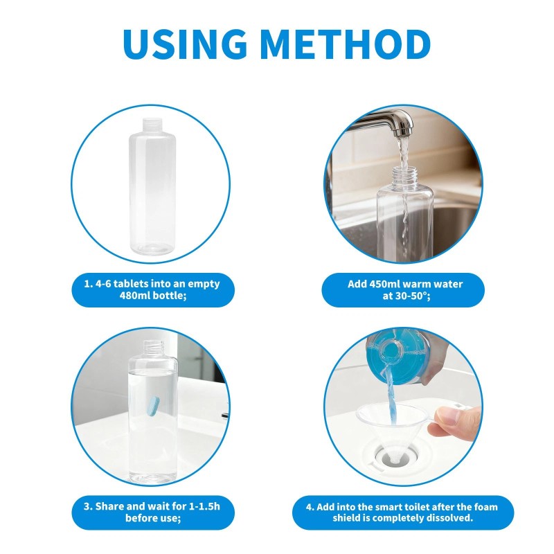 inAuto Splashproof Foam Sheild for Smart Toilet Toilet Bowl Cleaner