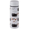 98156 Ceramic Indigo Cat 3 Brothers Stainless Steel Petite Bottle