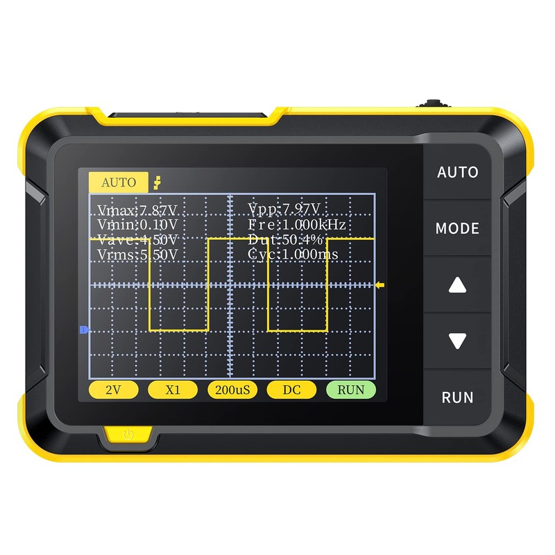 DewinLVD Oscilloscope, Digital Oscilloscope, Portable TFT 2.8 Inch DSO-152 Comfortable