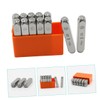NUOBESTY 12pcs Flower Pattern Steel Stamping Tool Set for Leather