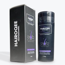 Natürliche Haarfasern – 28 g – Haarpuder, Verdichtungspuder, Volumenpuder, Hair Building Fibers auf Basis von Keratin (Dunkelbraun)