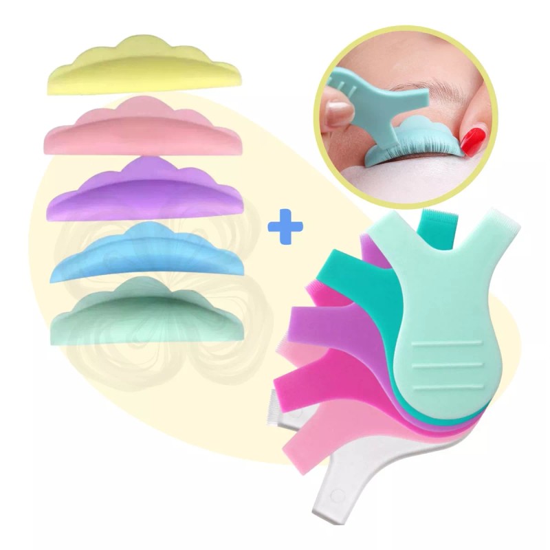 Mafab 10 Cepillos+ 5 Pares De Pads Para Lifting Extension