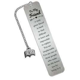 Best Friend Bookmarks Gifts for Women, Unique Birthday Bookmark for Female Friends, Cute Sentimental Friendship Christmas Gifts, Graduation Bookmarkers, Thoughtful Gift Ideas for Her