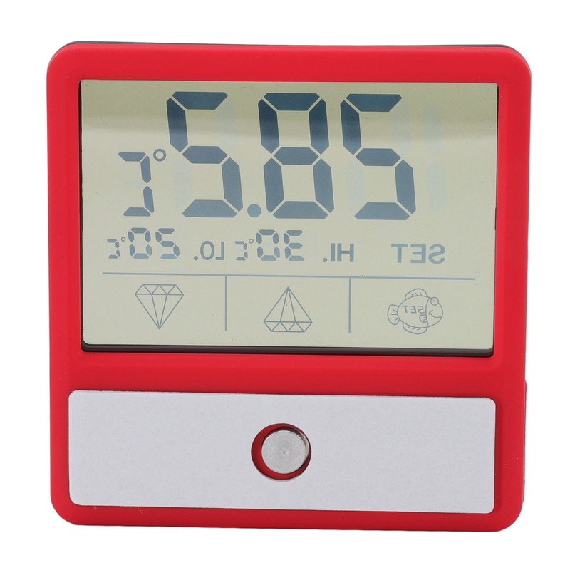 Digital Aquarium Thermometer High Accuracy High Temperature Alarm LED Fish