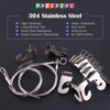 GLARKS 12Pcs 2 Inch Drop Ceiling Hooks with Hanging Wire