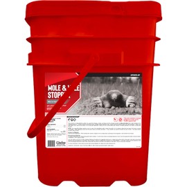 Mole & Vole Stopper, Granular Animal Repellent, All Natural, Effective All Year Round, Safe for People and Pets, No Harsh Chemicals, Ready to Use, Mole & Vole Animal Repellent - 25 lb. Bulk