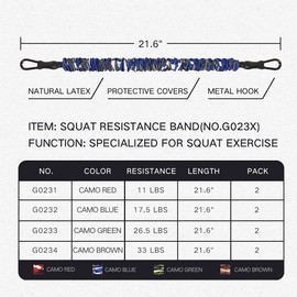 INNSTAR Resistance Bands Accessories, Door Anchor for Sling Trainer and Fitness Bands, Squat Resistance Bands, Foot Straps for Fitness, Home Gym Workout, Strength Training Accessories, Squat Bands