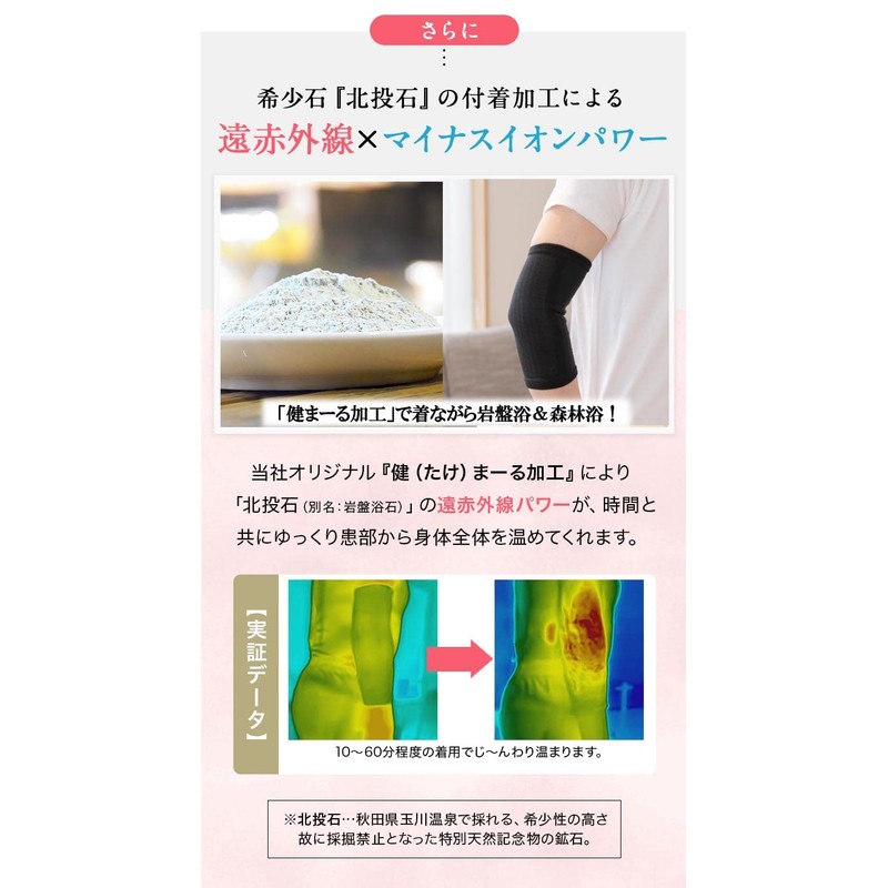 健まーる 岩盤浴 手の甲 手首用 サポーター (ベージュ) 6627-F-F