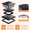 APONUO Solar Post Cap Lights, Warm White & Cool White,