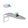 Ivation Wall-Mounted Ironing Board With Storage Shelf, Foldable 36.2” x