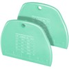 Teenitor 2 Pcs Dough Scraper, Dough Scraper Plastic Bench Scraper,